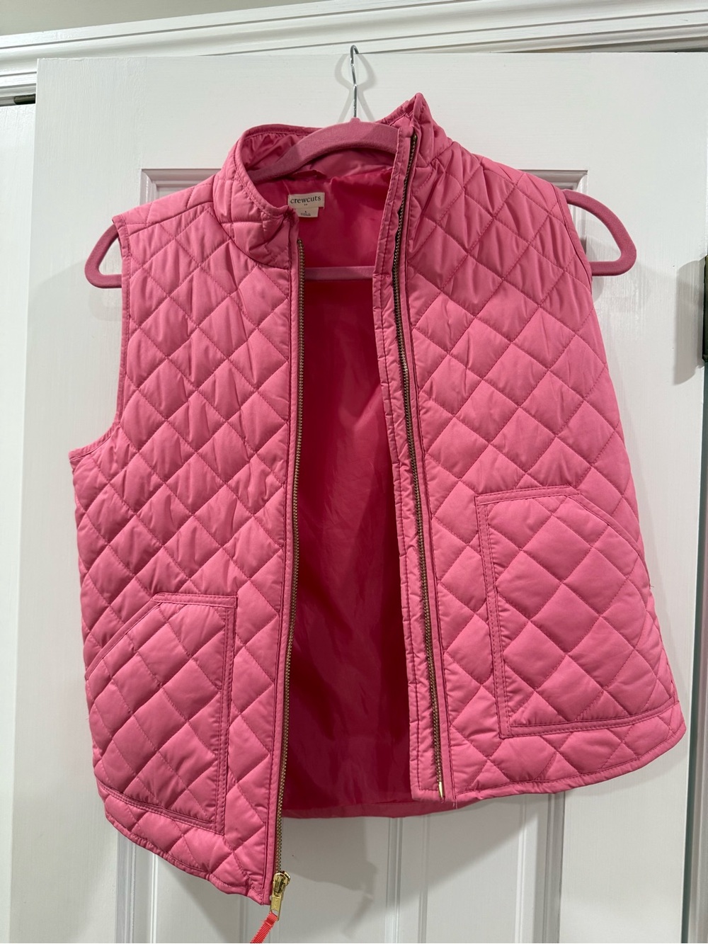 J.Crew Crewcuts Quilted Pink Sleeveless Vest